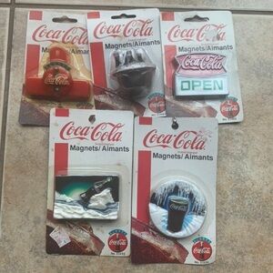 Vintage Coca Cola 1997 Magnets Pack of 6